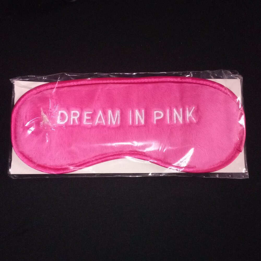 New Victoria's Secret Pink Sleep Mask DREAM IN PINK